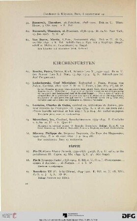 Kirchenfürsten (Nr. 62-69)