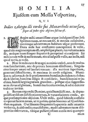 Homilia Ejusdem cum Messia Vespertina, [...]