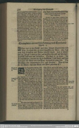 Evangelium am vierdten Sonntag nach Epiphaniae, Matth. 8.