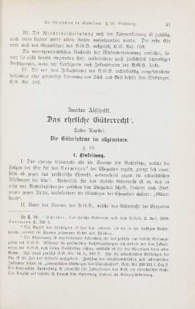 Zweiter Abschnitt. Das eheliche Güterrecht