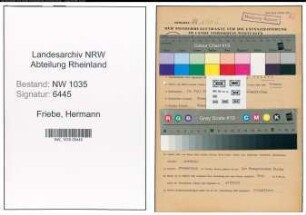 Entnazifizierung Hermann Friebe , geb. 19.07.1906 (Sekretaer)
