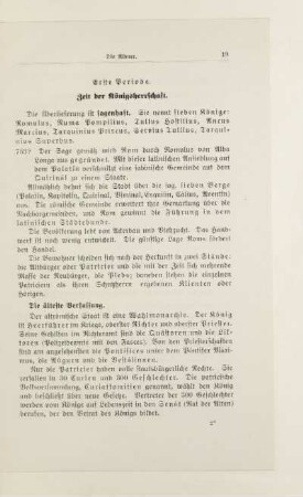 Erste Periode. Zeit der Königsherrschaft