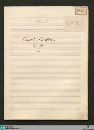 Overtures - JWK Mus.Ms. 32 : orch; e; StrK WoO 1.4