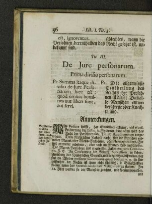 Tit. III. De jure personarum.