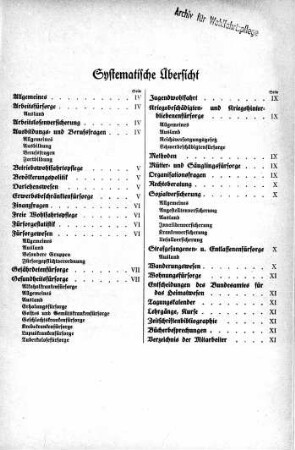 Systematische Übersicht [Jahresinhaltsverzeichnis]