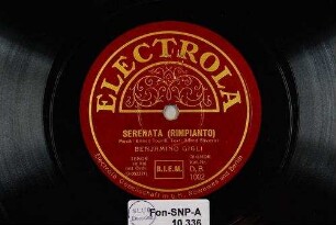 Serenata (Rimpianto) / Musik: Enrico Toselli, Text: Alfred Silvestri