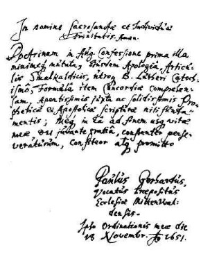 Autogramm; Datum; Notiz