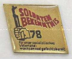 NVA (Nationale Volksarmee), Soldatenbekenntnis 78