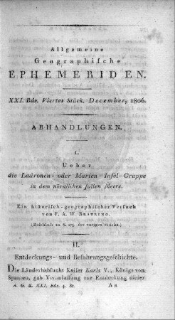 Viertes Stück December 1806