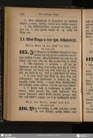 XI. Wot Boga a teje ßw. tschojoscźi