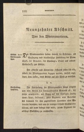 332-336, Neunzehnter Abschnitt. Von den Winterquartieren