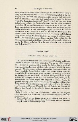 Siebentes Kapitel: Das Szepter als Kunstwerk
