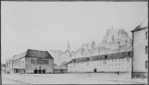 Marburg, Entwurf für eine Stadthalle und Platzgestaltung