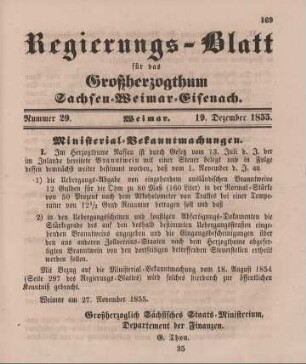 Nr. 29 : 19. Dezember 1855