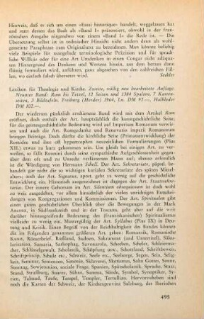 495-496 [Rezension] Rom bis Tetzel