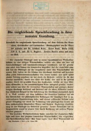 Allgemeine Monatsschrift für Wissenschaft und Literatur, 1853