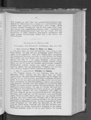Sitzung am 16. Oktober 1906.
