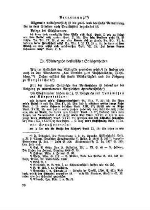 D. Wiedergabe berlinischer Stileigenheiten