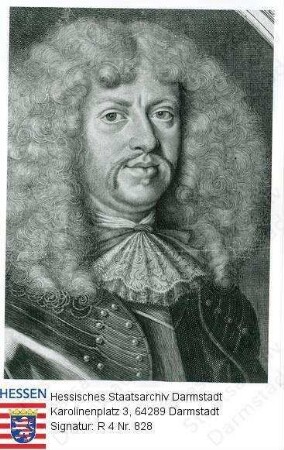 Ludwig VII. Landgraf v. Hessen-Darmstadt (1658-1678) / Porträt, Brustbild