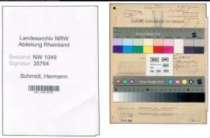 Entnazifizierung Hermann Schmidt , geb. 13.05.1910 (Arbeiter)