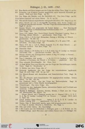 Ridinger, J. El., 1695-1767 (Nr. 512-550)