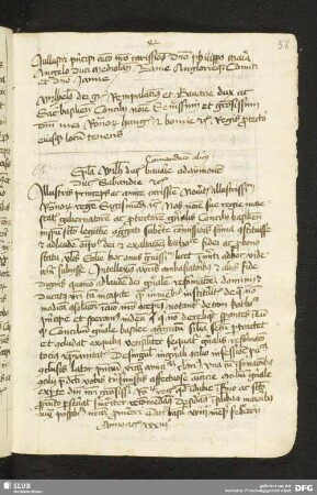 57r: Brief Herzog Wilhelms an Amadeus VIII., Herzog von Savoyen, Basel 28. Febr. 1433