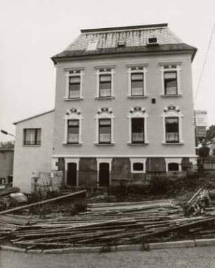 Villa in Markneukirchen : Markneukirchen (Vogtlandkreis), Villa (um 1900), Wernitzgrüner Straße 55, Gartenfront