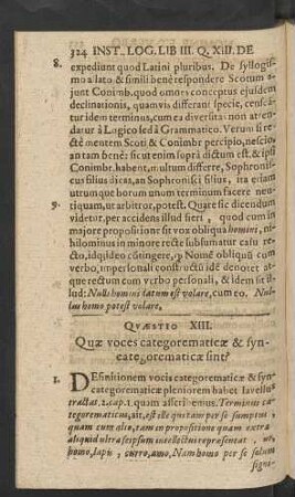 Quaestio XIII.