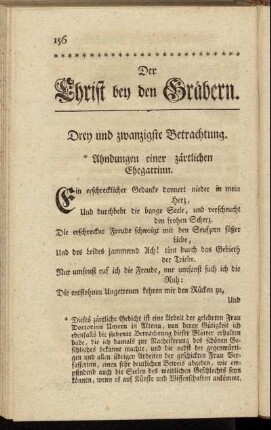 Drey und zwanzigste Betrachtung. - Vier und zwanzigste Betrachtung.