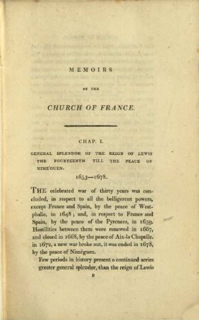 The historical Memoirs of the church of France ...
