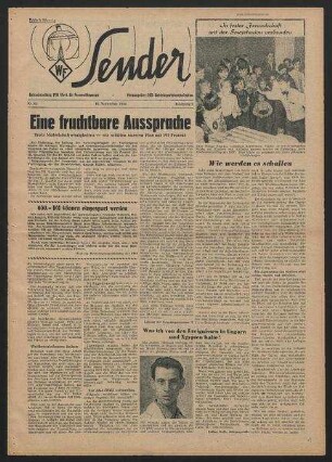 Betriebszeitung 'WF-Sender', Nr.45/1956 (16. November 1956)