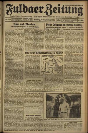 Ausgabe vom Dienstag, den 18. September 1934.