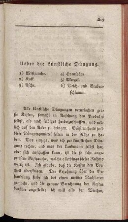 Ueber die künstliche Düngung