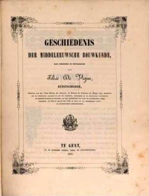 Geschiedenis der middeleeuwsche Bouwkunde, hare oorsprong en ontwikkeling