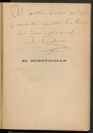 [Dedicatoria escrita a mano]