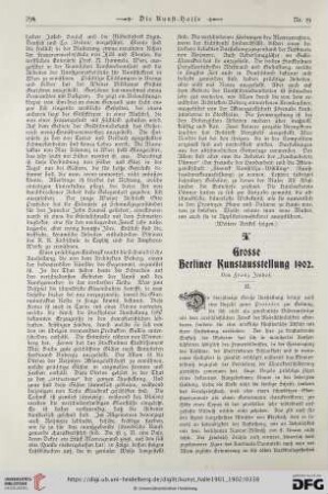 7: Grosse Berliner Kunstausstellung 1902, [2]