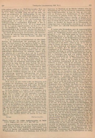 437-439 [Rezension] Haufe, Christoph, Die sittliche Rechtfertigungslehre des Paulus