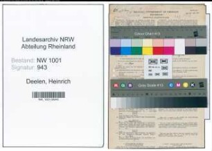 Entnazifizierung Heinrich Van Deelen, geb. 17.02.1894 (Arbeiter)