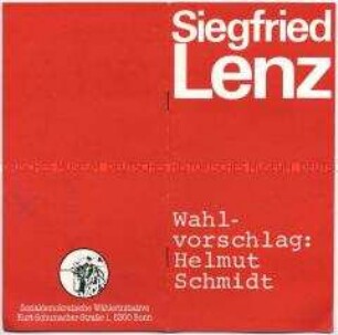 Propagandaschrift der Sozialdemokratischen Wählerinitiative zur Bundestagswahl 1980