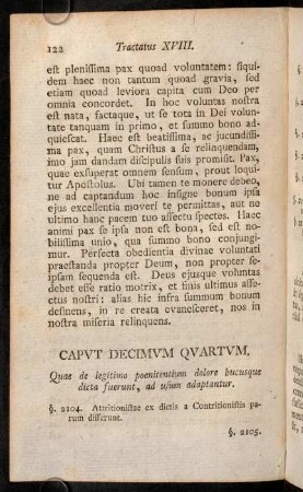 122-132, Caput Decimum Quartum. Quae de legitimo poenitentium dolore hucusque dicta fuerunt, ...