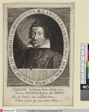 Carolus D.G. [Carl Erzherzog von Österreich]