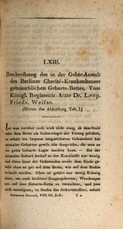 Journal für Geburtshülfe, Frauenzimmer- und Kinderkrankheiten. 8,3. 1828