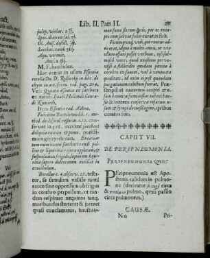 Caput VII. De Peripneumonia.