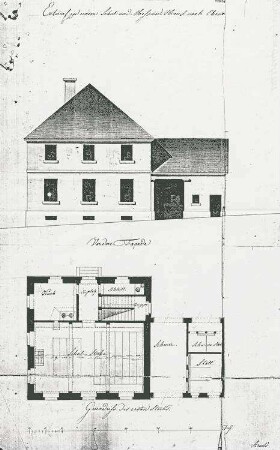 Erbauung und Unterhaltung des Schul-und Mesnerhauses