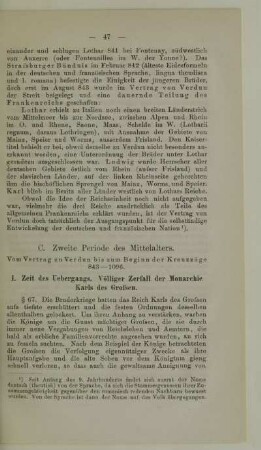 C. Zweite Periode des Mittelalters