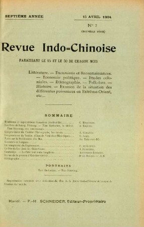 15 Avril 1904. No. 7