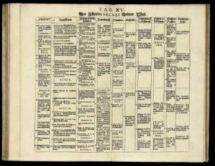Tab. XV. Des Zehenden Seculi Anderer Theil