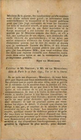 Les Officiers municipaux de la commune de Strasbourg à leurs concitoyens