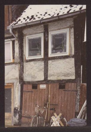 Blick in die Bruchmauerstraße. Detmold. Bruchmauerstraße 12. Papierabzug von Dia
