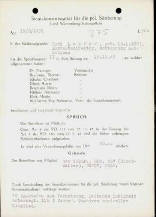 Lupfer, Karl